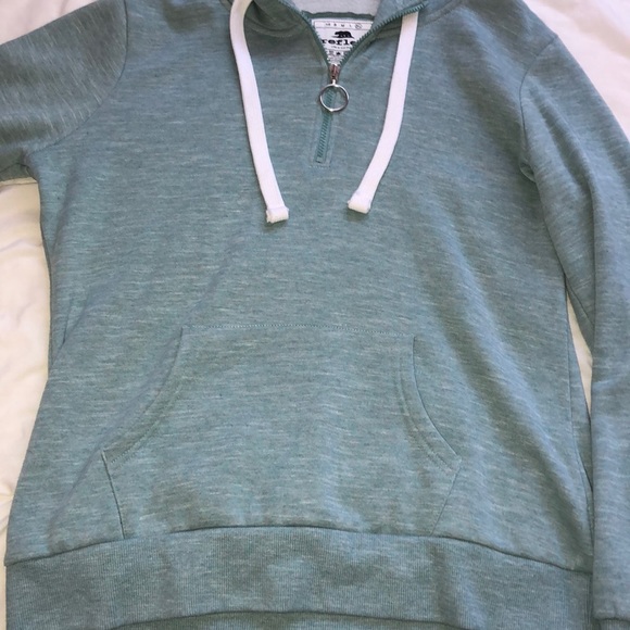Reflex fleece light teal hoodie - Picture 4 of 4